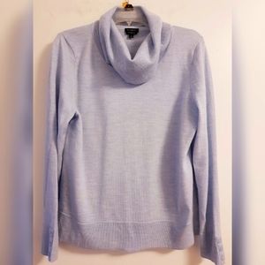 Talbots Merino Button-Cuff Cowlneck Sweater